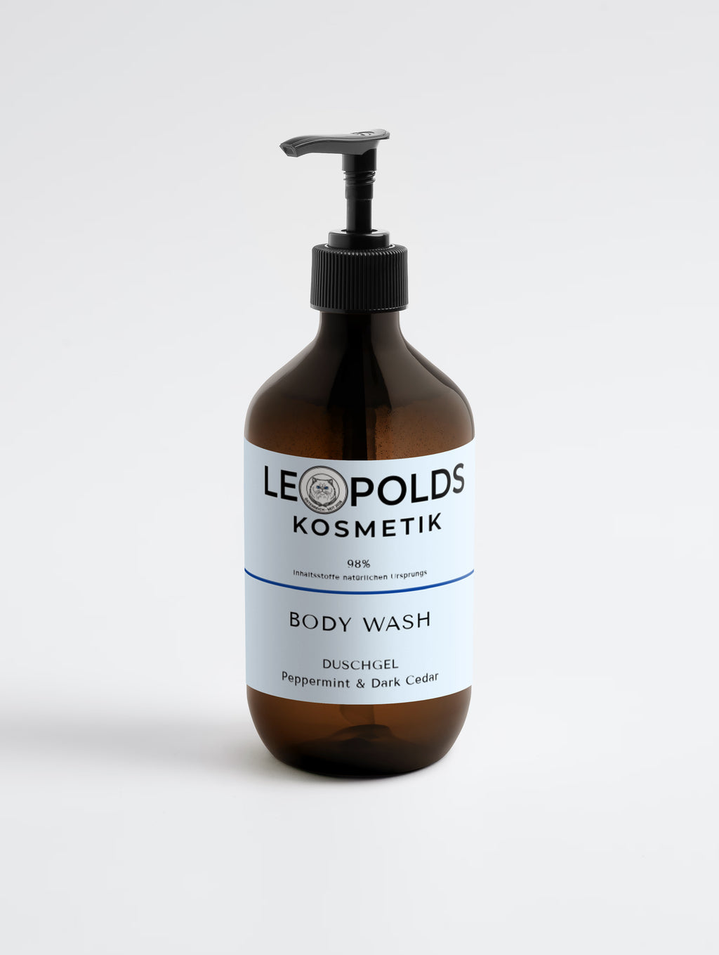 BODY WASH, Peppermint & Dark Cedar