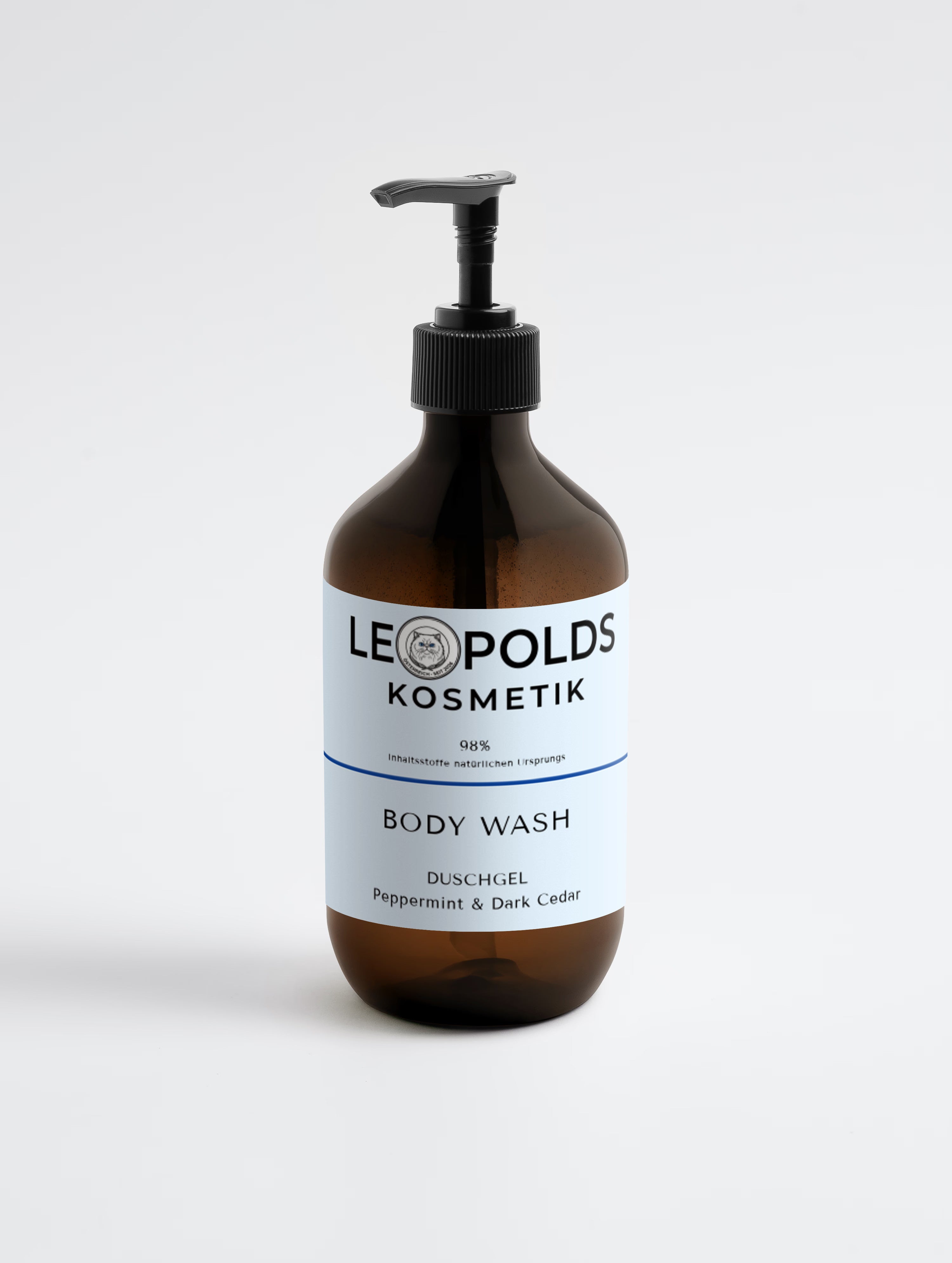 BODY WASH, Peppermint & Dark Cedar